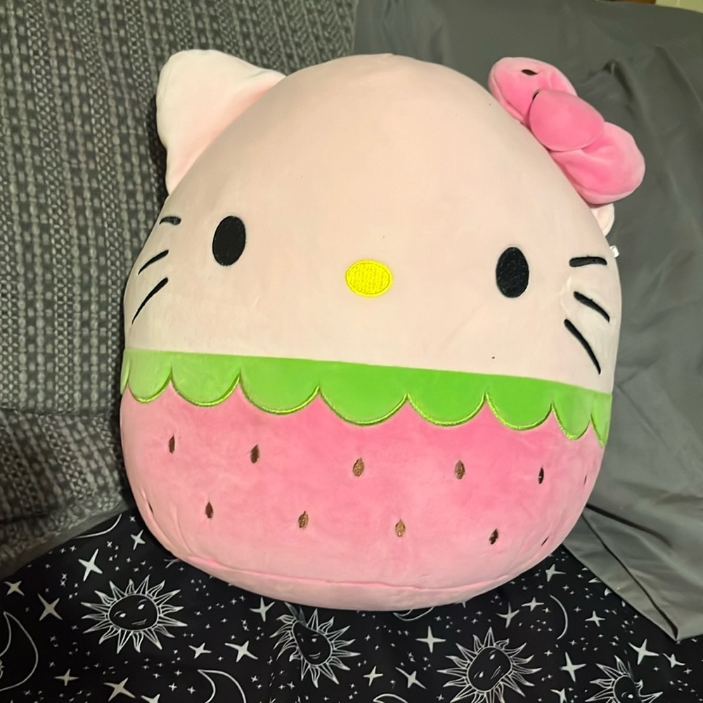 Hello Kitty Strawberry Squishmallow.
